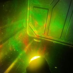 Green/Orange Moving Holiday Christmas Halloween Yard Light Decoration Spotlight 