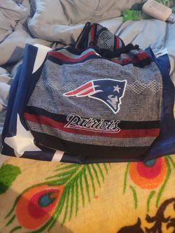 Brand New New England Patriots Flag And Back Pack