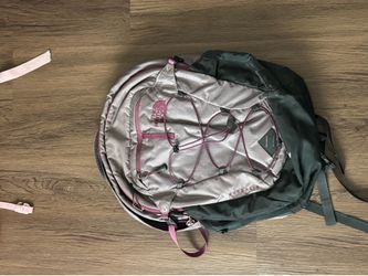 North face purple backpack