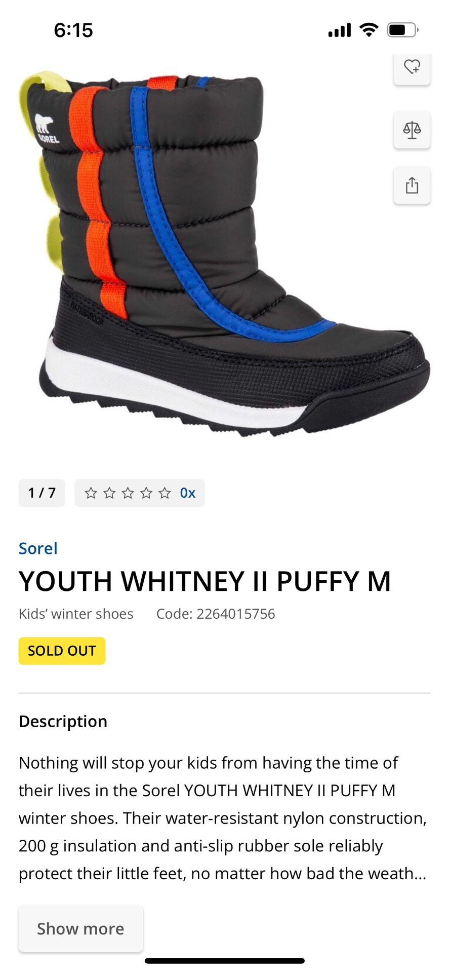 Sorel Youth Snow Boots 