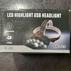 LED Highlight Usb Headlights Brand New