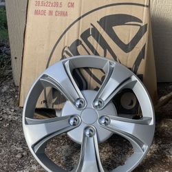 VL - 616 Metallic Silver 14” Rim Plate NEW  / 4 Pieces