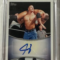 2011 TOPPS WWE JOHN CENA AUTOGRAPHED SIGNED CARD RARE SP