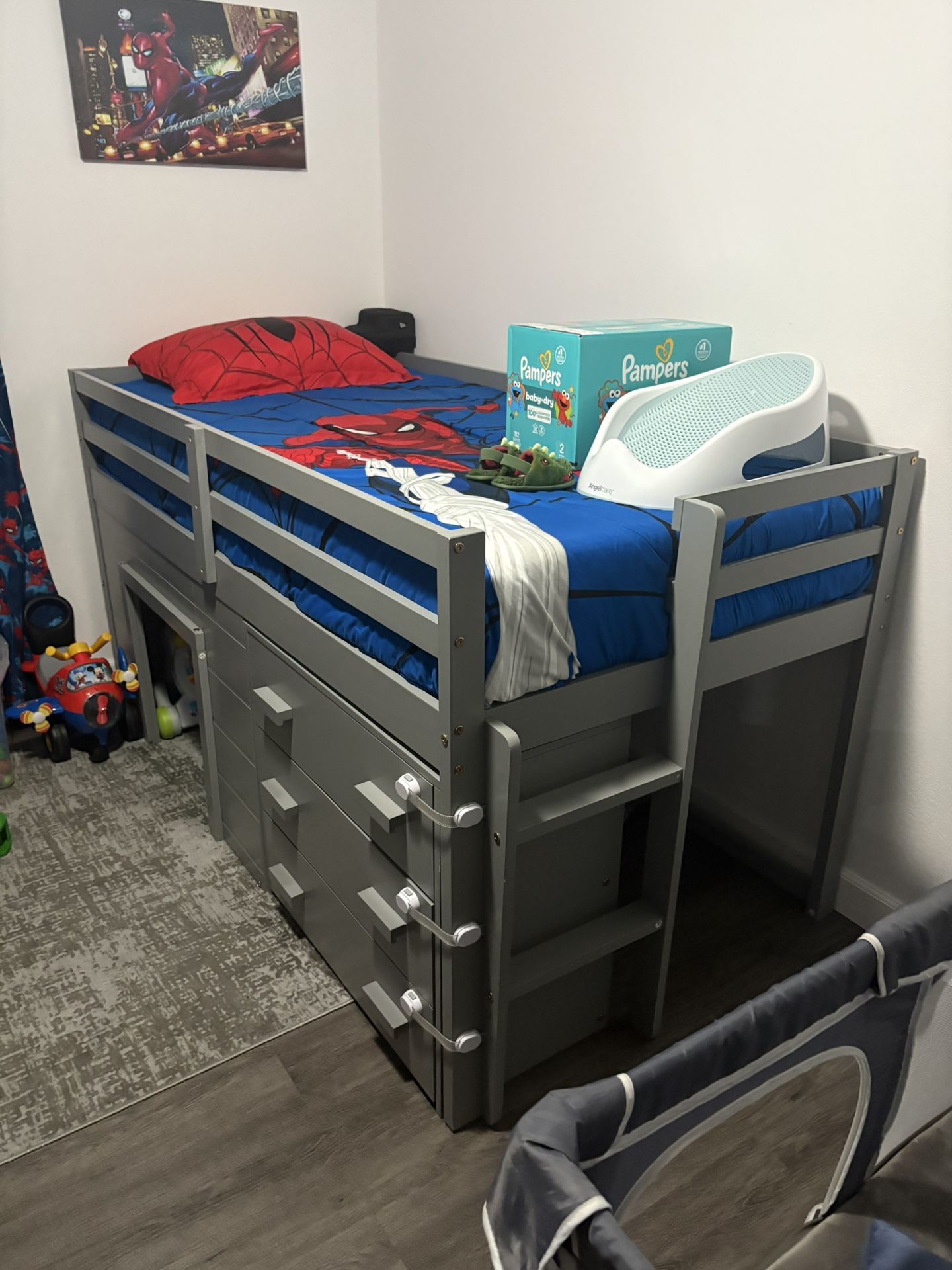 Twin Loft Bed With Mattress