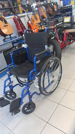 Ziggo Blue Manual Wheelchair