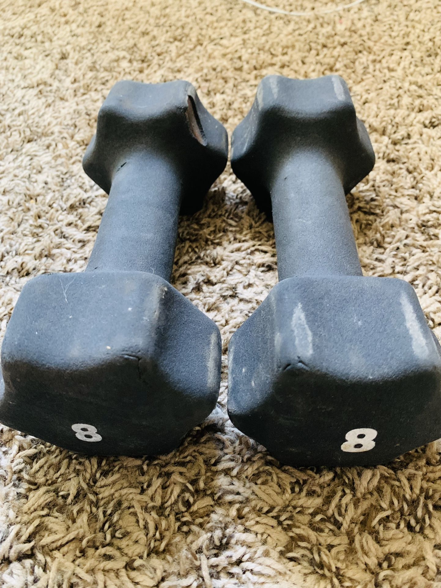 Pair Of 8lb Dumbbells