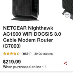 Net gear Nighthawk Modem Router