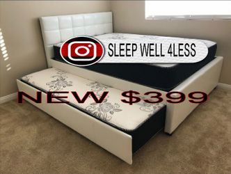 NEW TWIN OVER TWIN BED FRAME AND MATTRESS 