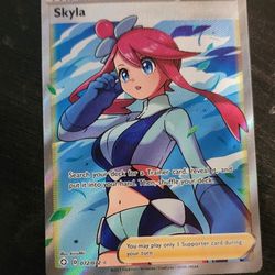 Skyla Full Art Trainer Shining Fates 072/072 Pokemon Card