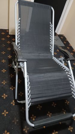 ✨ Black Zero Gravity Folding Patio Lounge Chair - GoodCondition! ✨