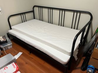 FYRESDAL Daybed frame, black, Twin bed