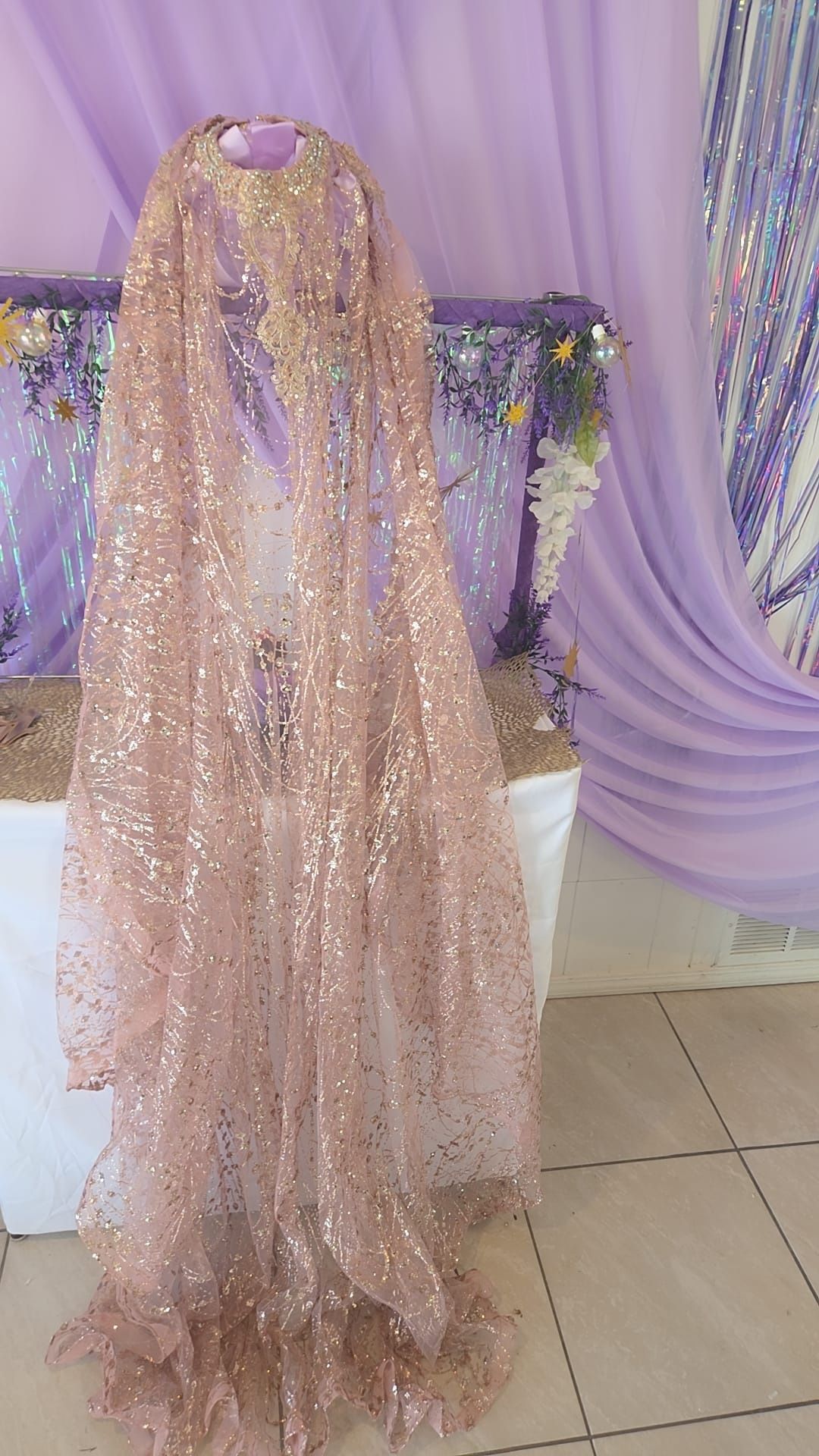 Rose Gold Quince Dress Cape - greenwatershopping.com
