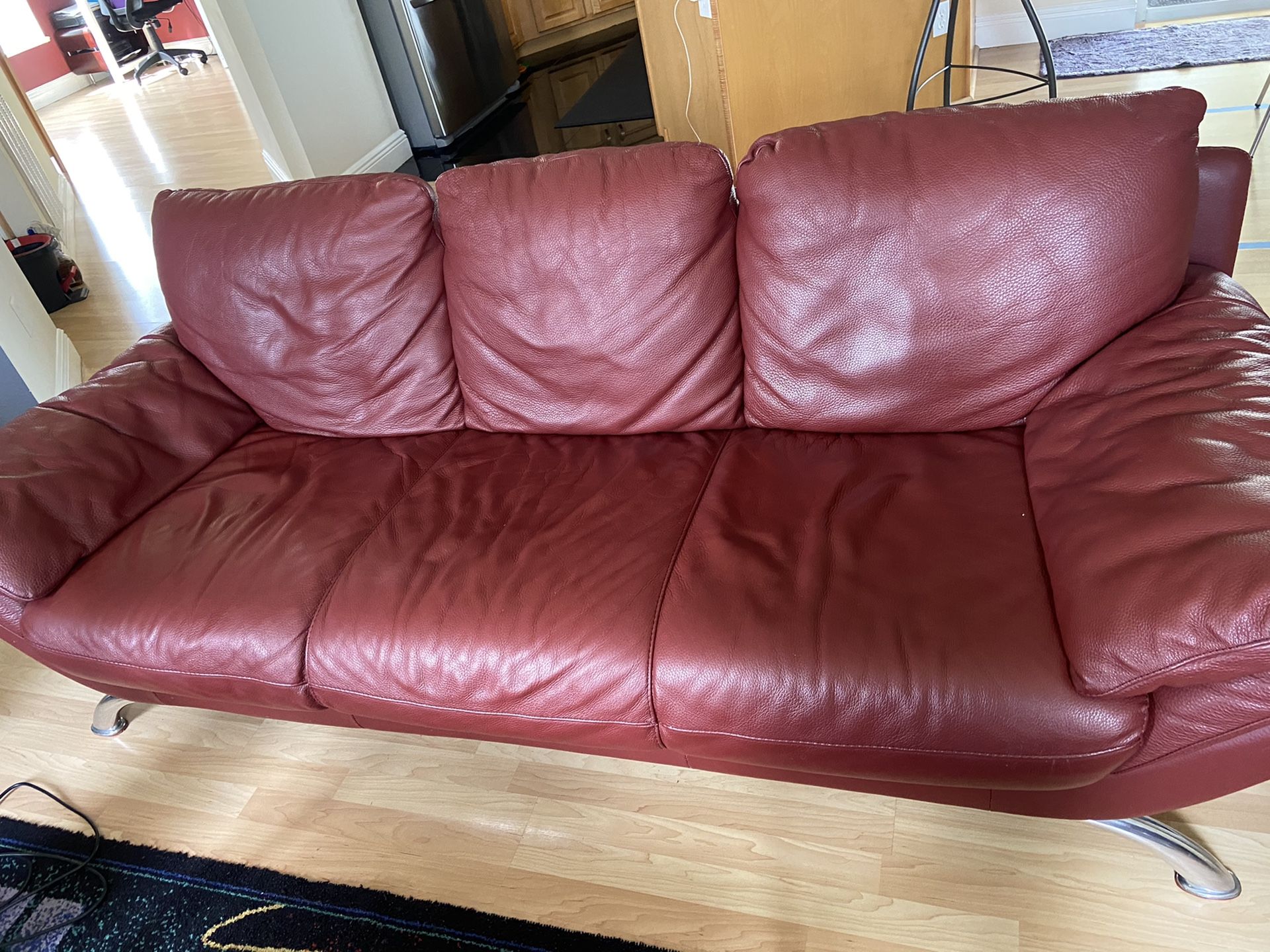 Leather couch