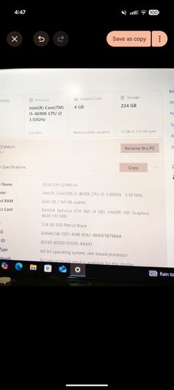 Gaming tower comes with a Samsung curved monitor has Windows 10 pictures of the specs are in the pictures