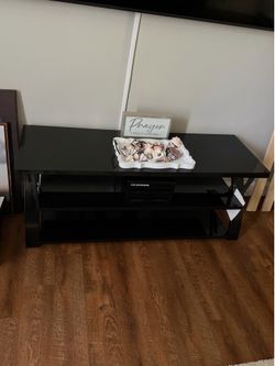 Glass TV stand