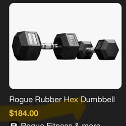 ROGUE 50 Lb Dumbbell Set 