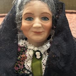 Beulah Markus Grandma Babushka Porcelain Doll