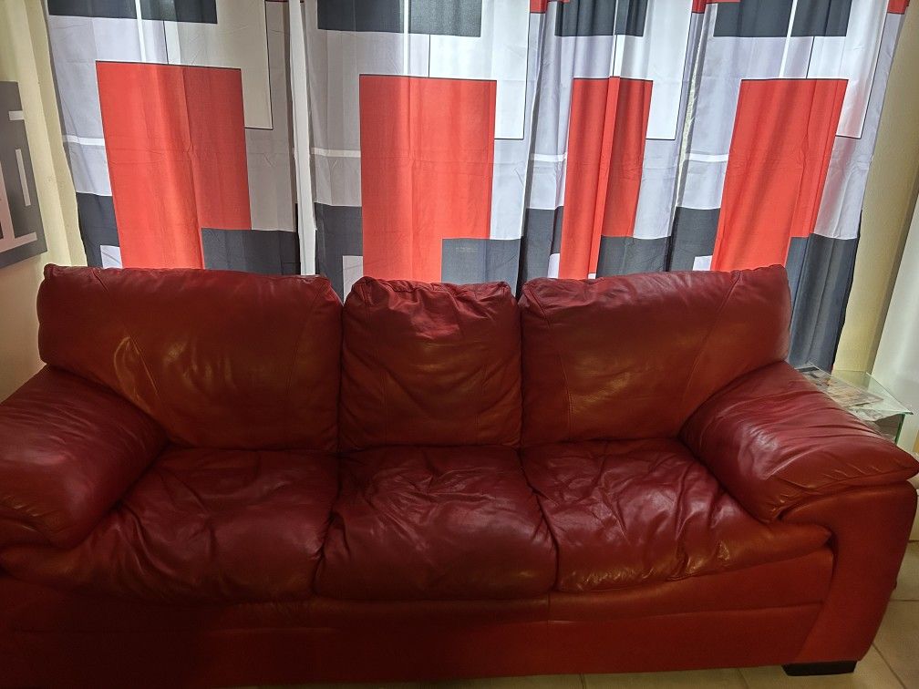 Red Couch Set