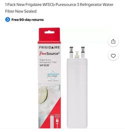 1 Pack New Frigdaire Wf3Cb Puresource 3 Refrigerator Water Filter New Sealed