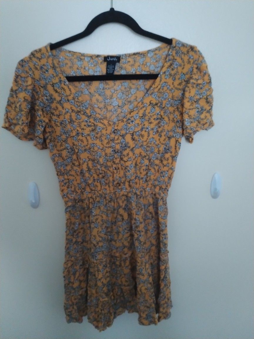 Yellow Floral Sundress 