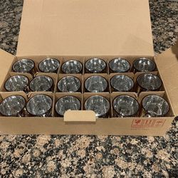 Letine Gold Glass Votive Candle Holders