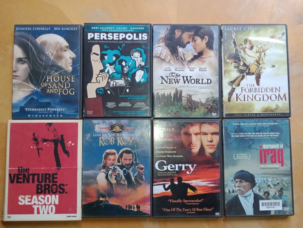 DVDs $3 Each