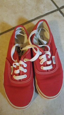 Vans Shoes - red kids size 13