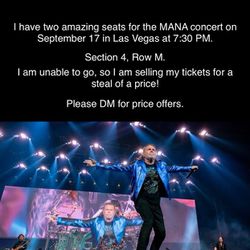 Mana Concert Tickets