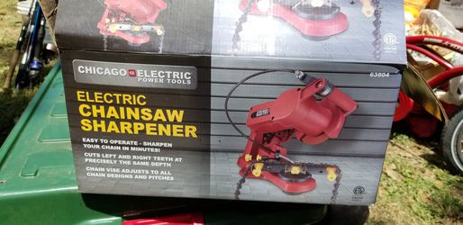 Electric chainsaw sharpener