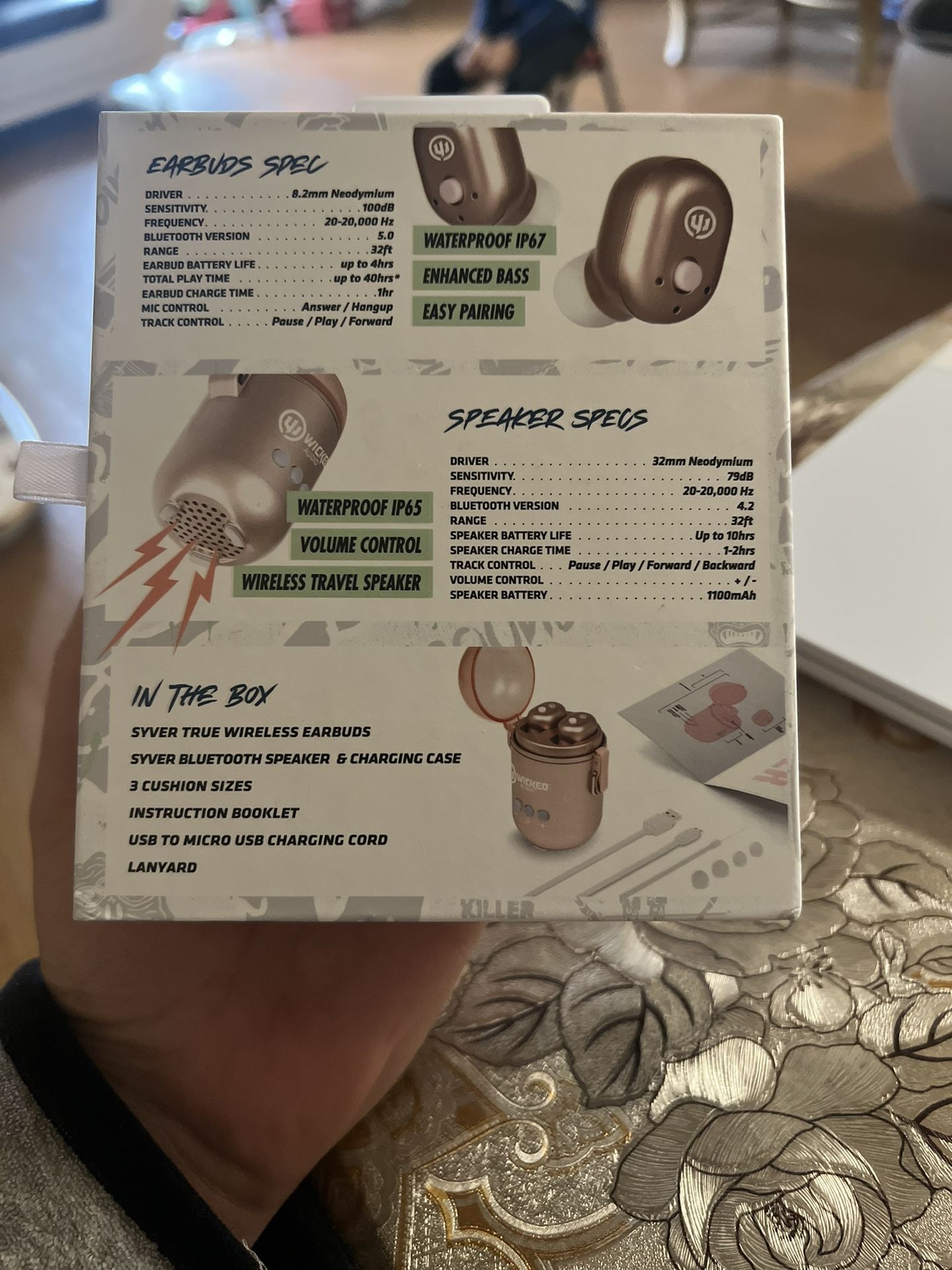 Wicked Audio True Wireless Earbuds & Bluetooth Speaker