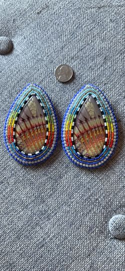 Beaded Native American Earrings