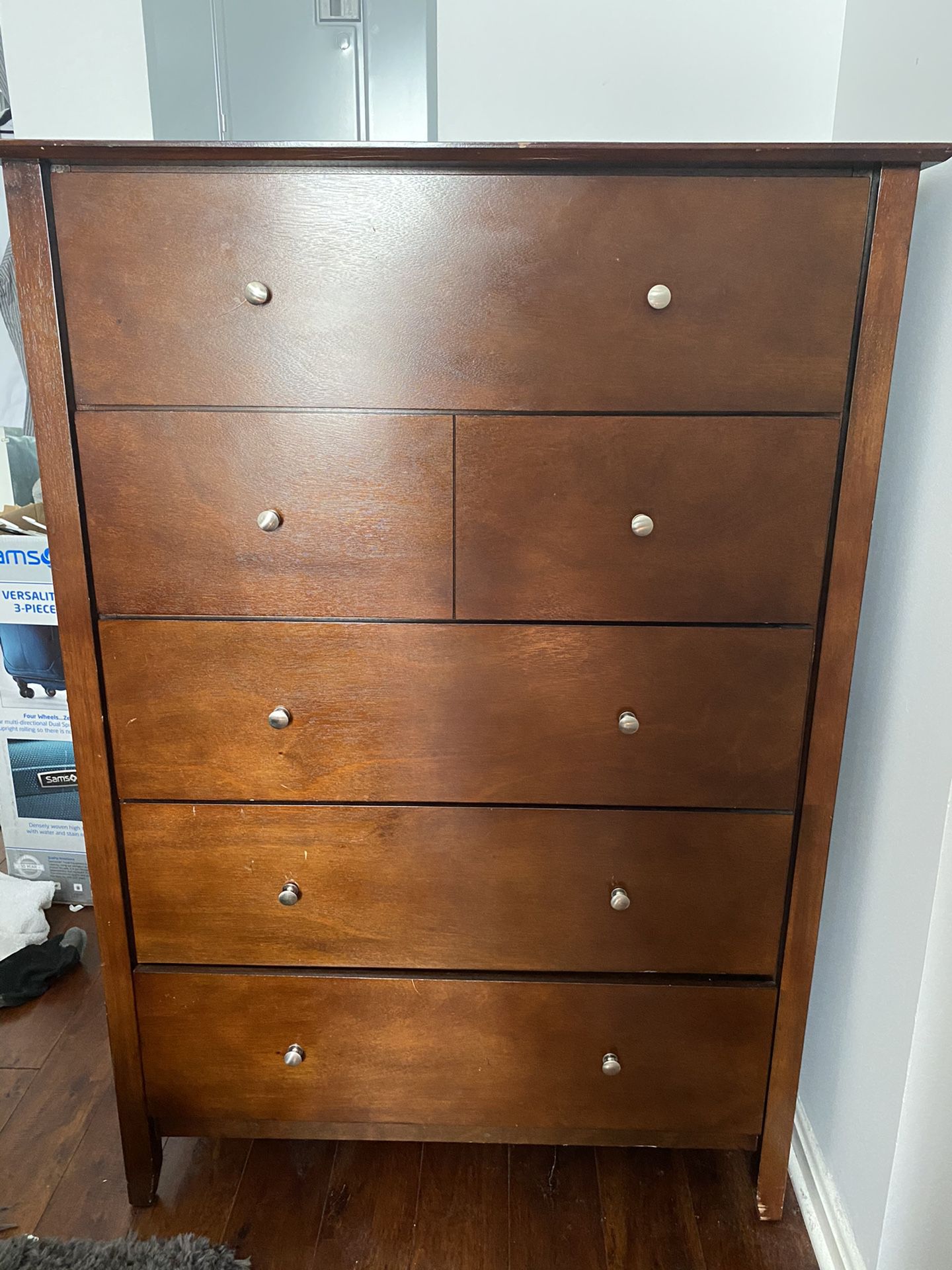 5-Drawer tall dresser, original owner, sturdy, and absolutely great condition