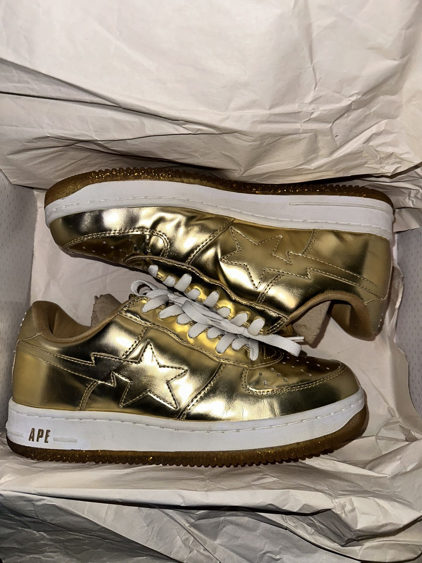 Bape Sta Metallic Gold