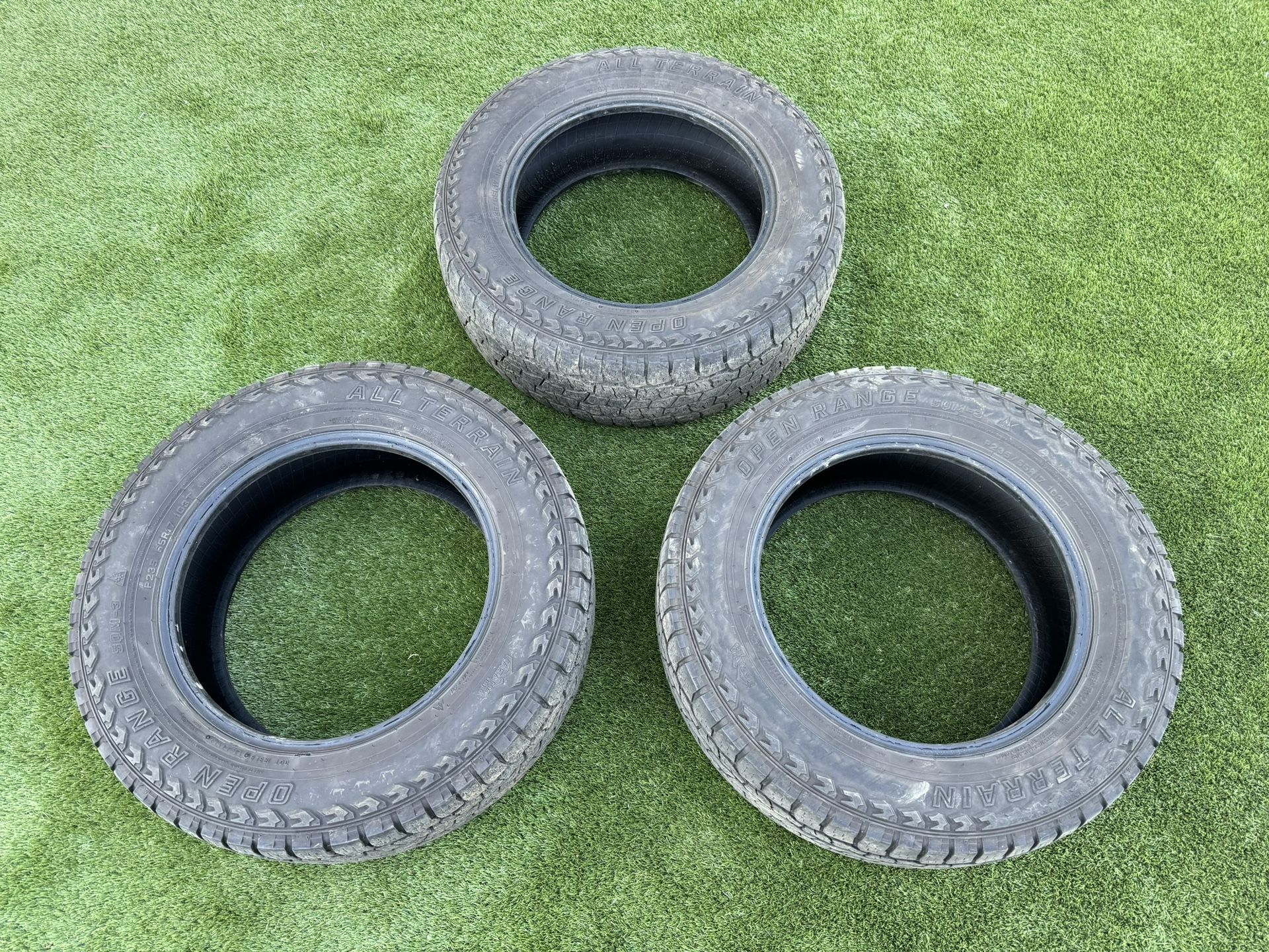 Open Range A/T Tires - $100 Each