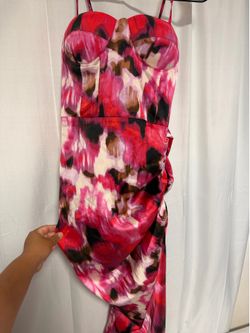 Pink/Multicolor Cami summer dress 🌺