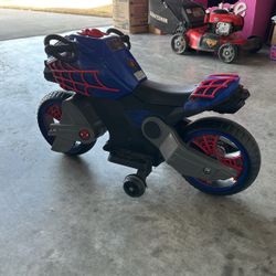 Motorized Spiderman Bike