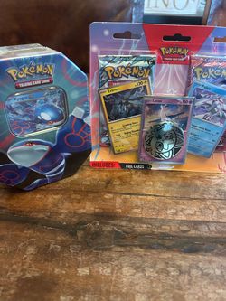 Pokémon TCG Lot – Kyogre ex Tin & Blister Packs