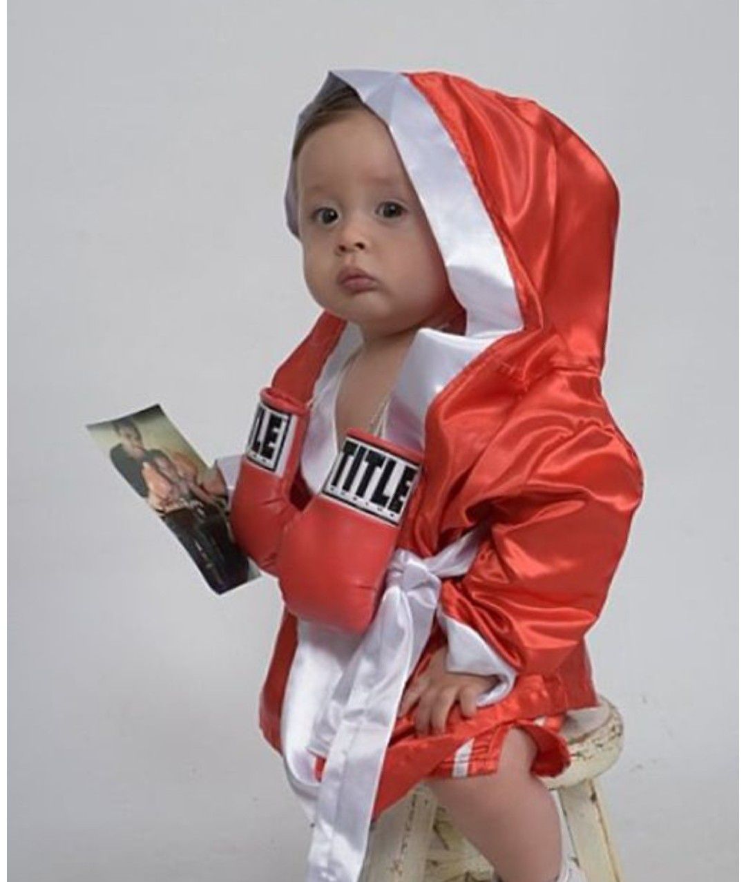 Baby Boxing Halloween Costume (Actual material of pro boxing gear)