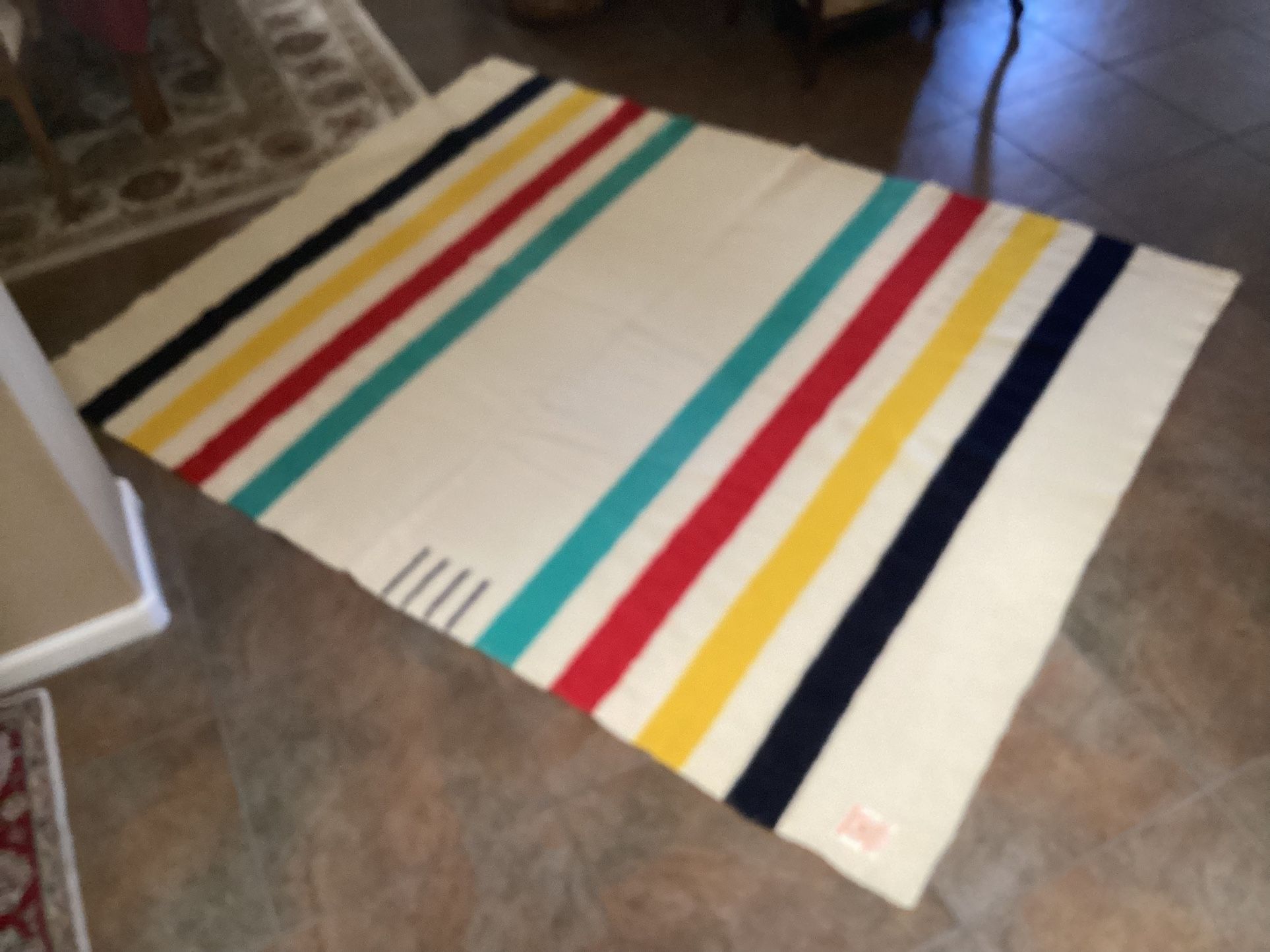 Vintage Hudson Bay Wool Blanket $175