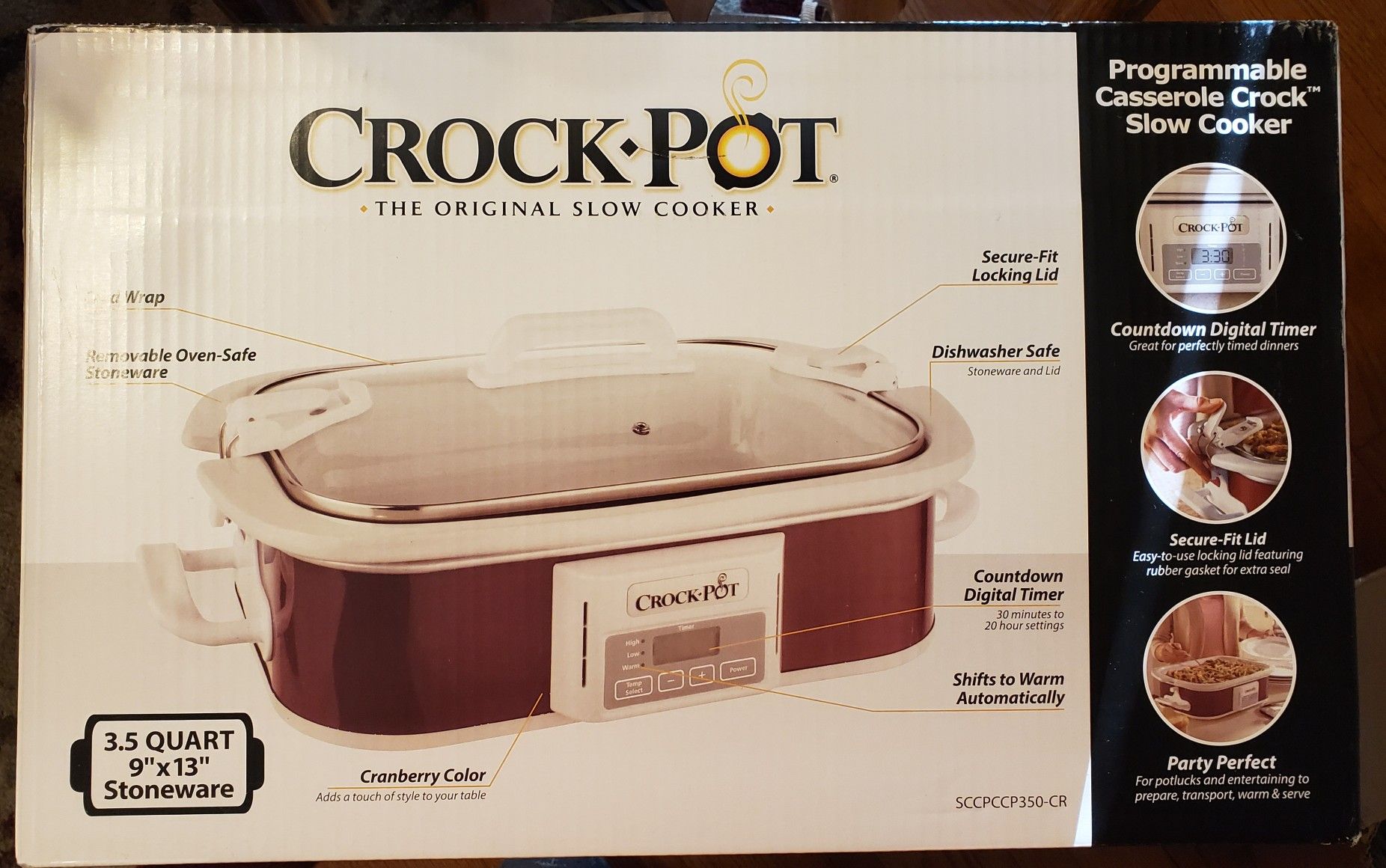 Crock-Pot Programmable Casserole Slow Cooker