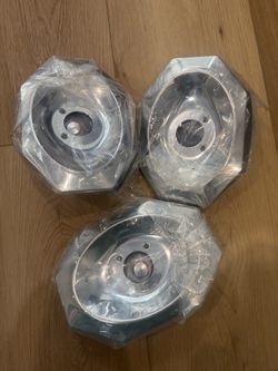 Chrome Octagonal Flush Mount Ceiling Lights – Set of 3