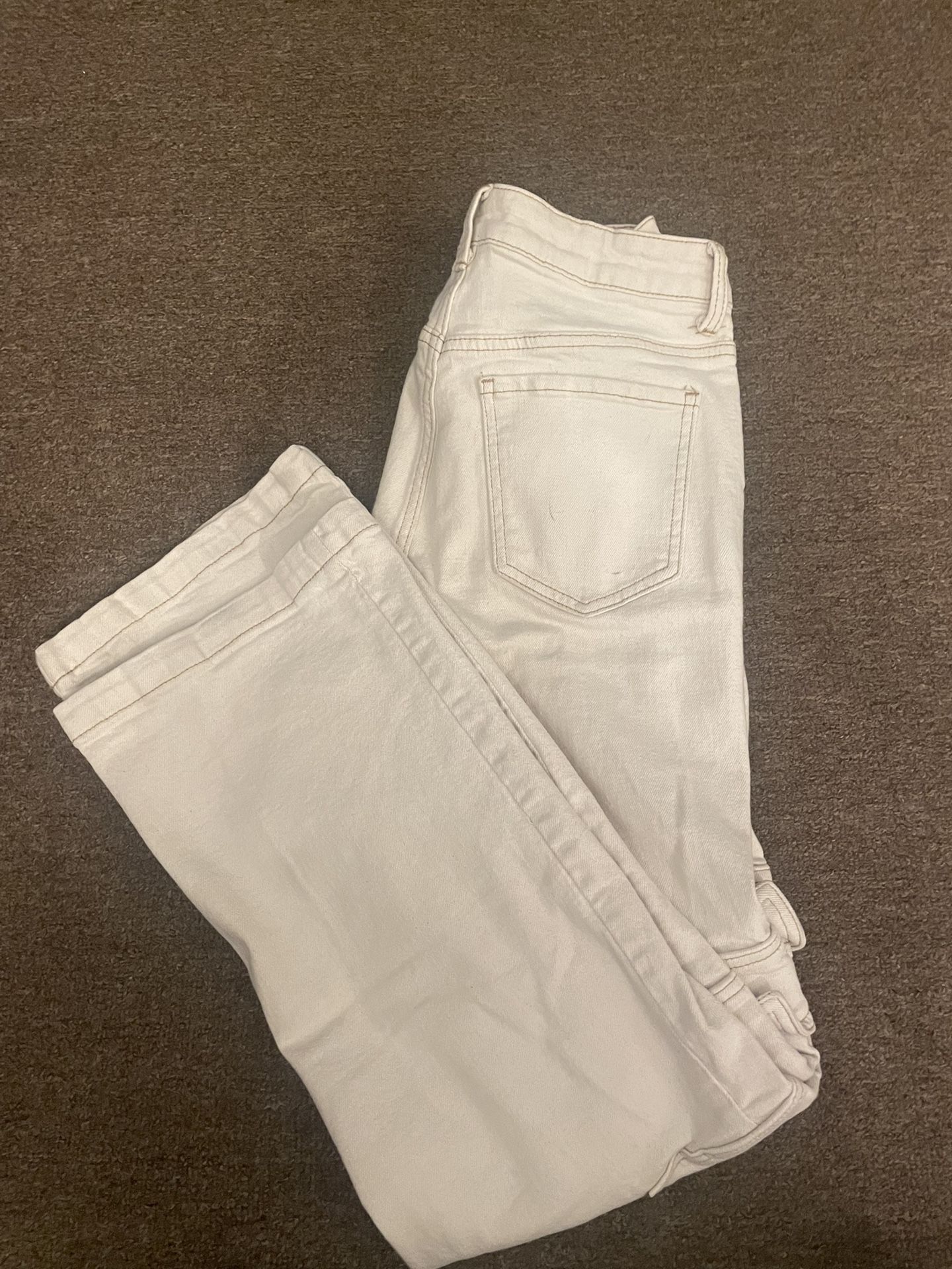 Light Beige Cargo Flare Pants