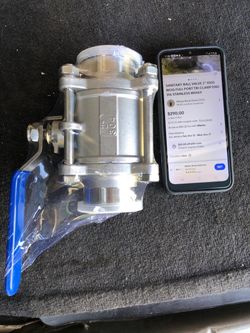 2" 316 Stainless Steel Sanitary Ball Valve Tri Clamp