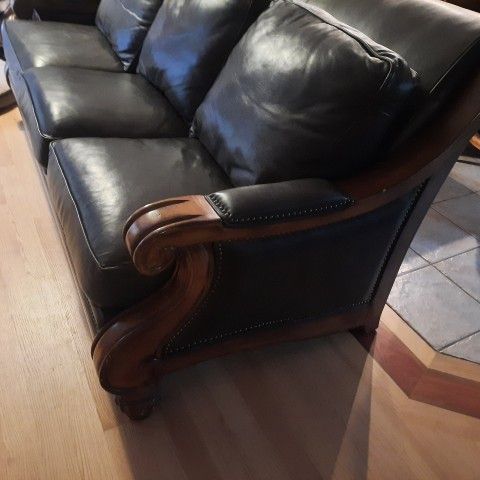 2 X-large Sofas. $350 ea Faux Leather 