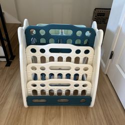 Montessori Book Shelf And Desk With Stool 