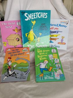 5 DIFFERENT DR SUESS BOOKS ALL FOR 10.00