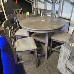 Brand New Dining Set Counter Height Grey From $449 Now $349