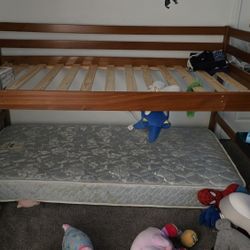 Twin Bunk Bed With Slife And Stairs