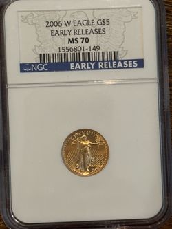2006-W $5 Gold Eagle NGC MS70 – Early Releases