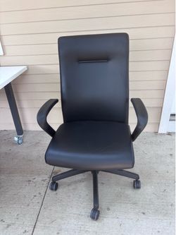 HON high back leather chair